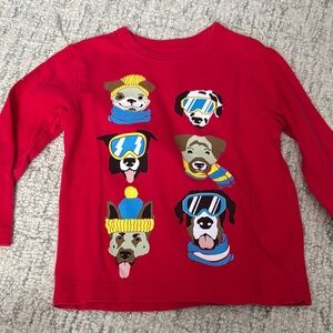 Baby Gap winter puppies long sleeve t